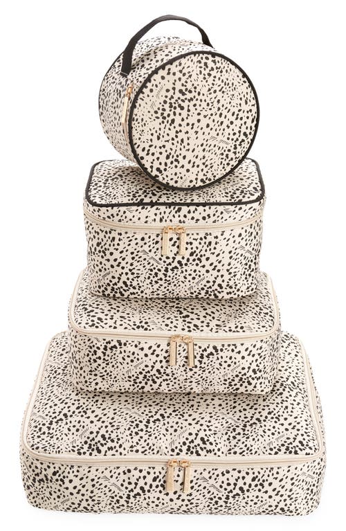Mali + Lili Avalon Set of 4 Packing Cubes in Snow Leopard