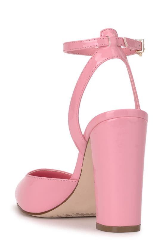 Shop Jessica Simpson Nazela Pointed Toe Ankle Strap Pump In Bubble Gum Pink