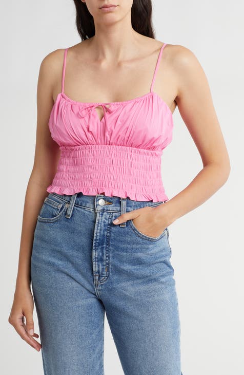 Smocked Crop Camisole