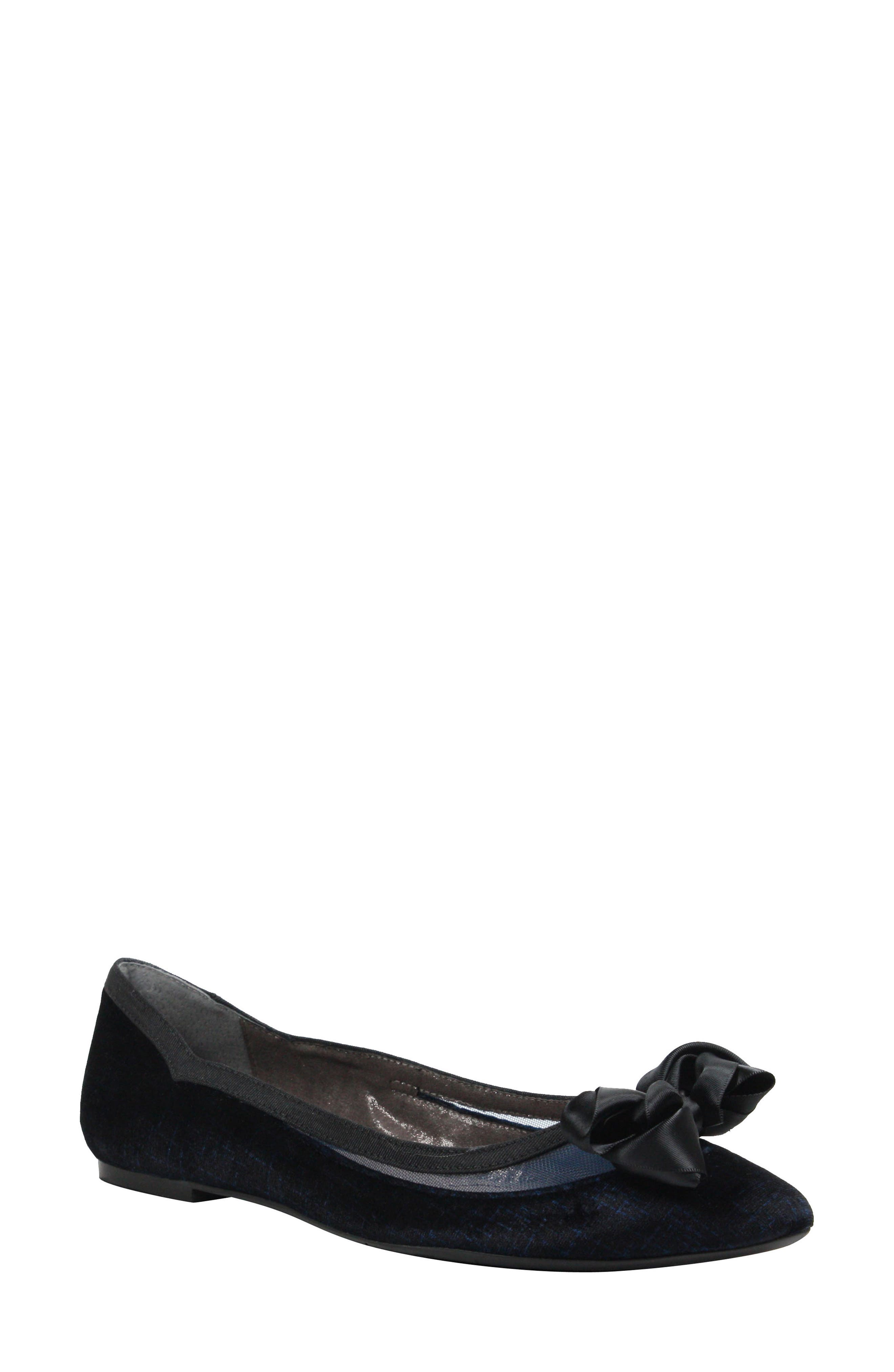 J. Renee Allitson Bow Flat, Blue