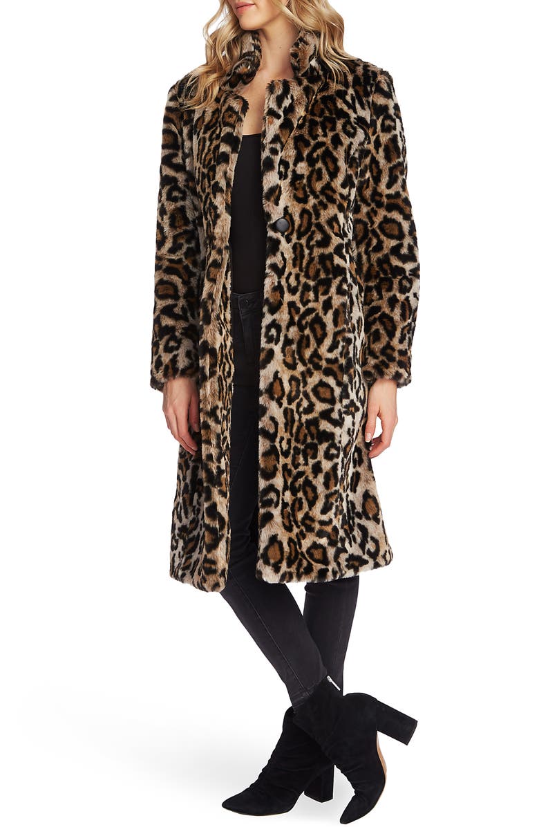 Vince Camuto Cheetah Faux Fur Coat | Nordstrom
