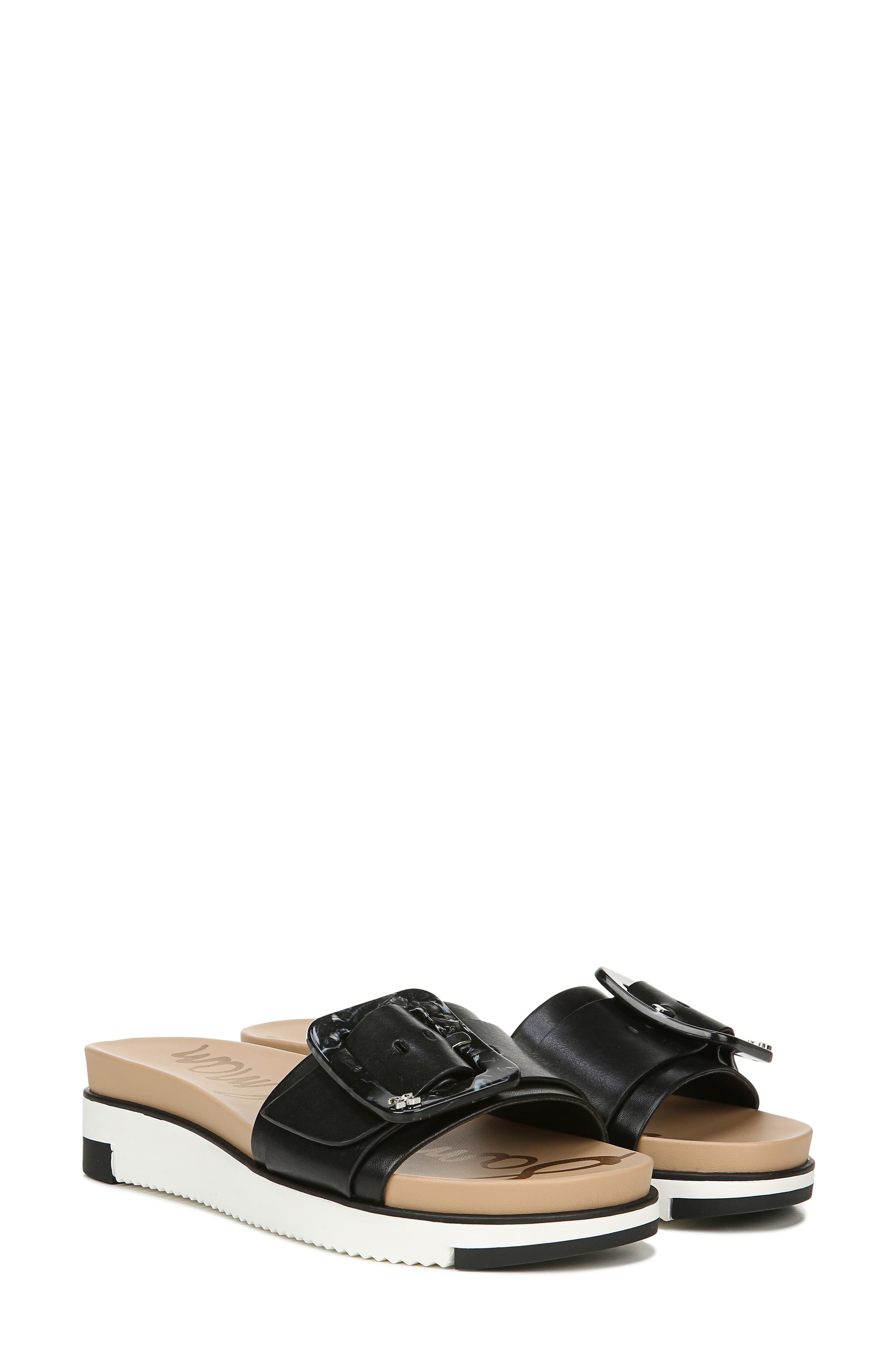 Ariane platform slide sandal sam online edelman