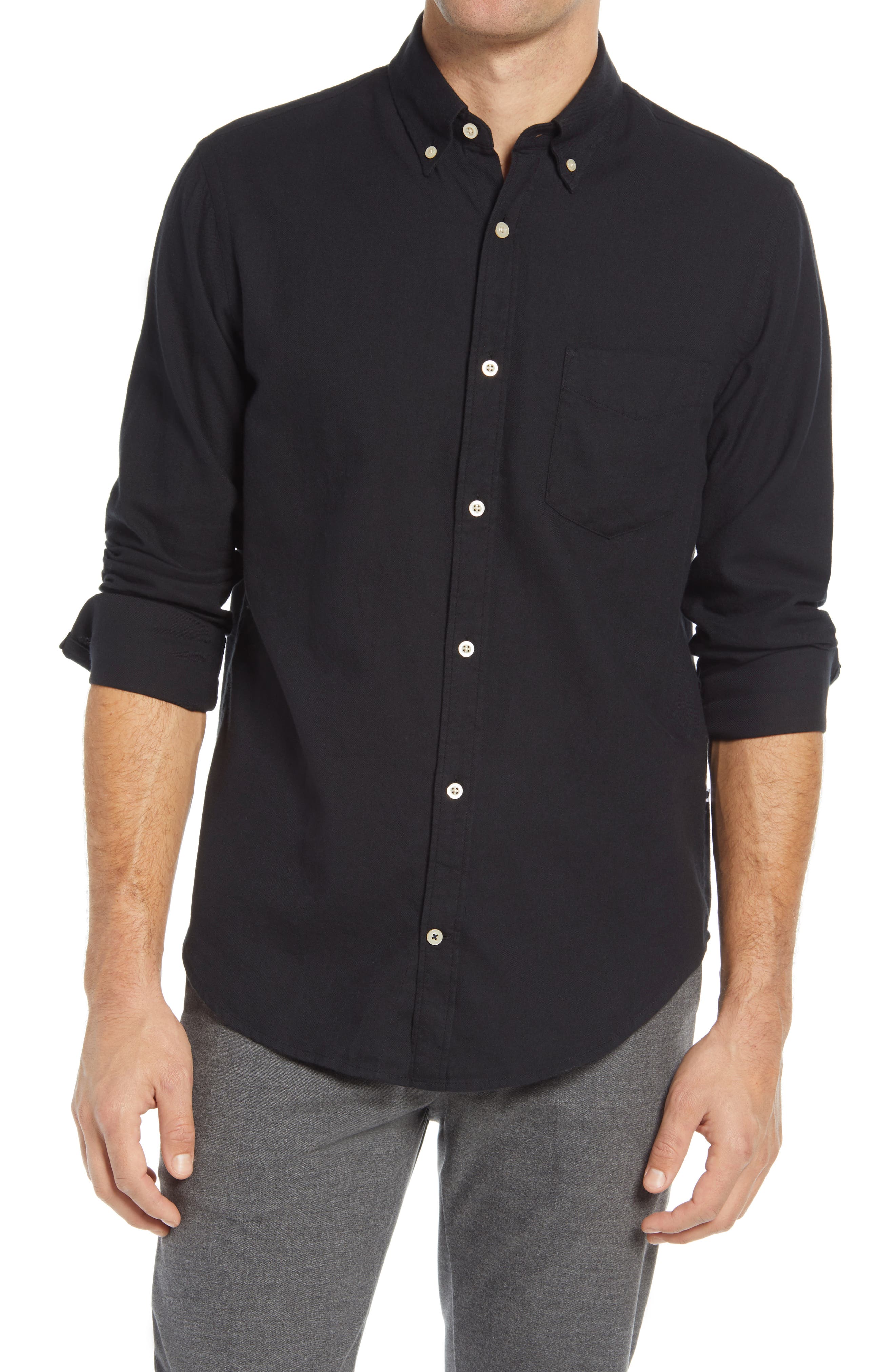 Nn07 Levon 5159 Slim Fit Flannel Button-down Shirt In Black