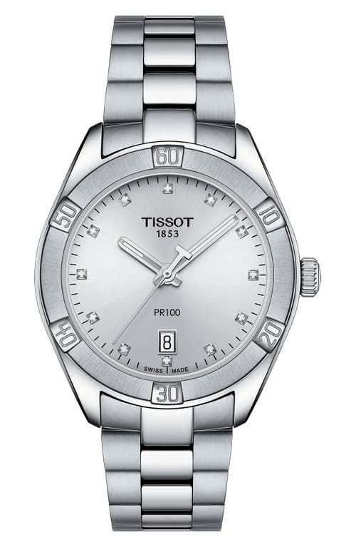 T-Classic PR 100 Bracelet Watch in Silver