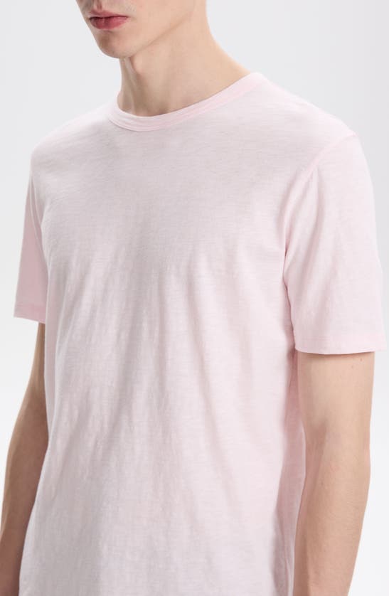 Shop Theory Cosmo Solid Crewneck T-shirt In Pale Pink