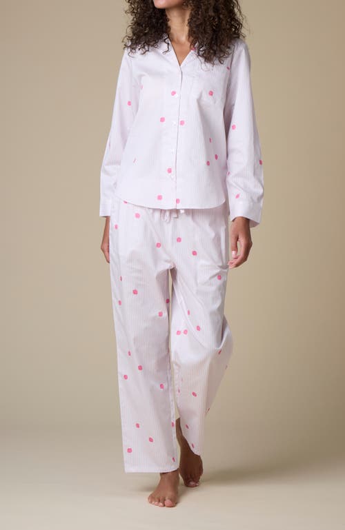 Noon Cotton Pajama Pants In White