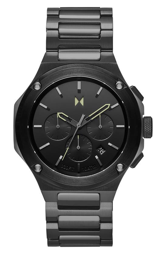 Click to view more detailed imagery on our partner's website Mvmt Raptor Chronograph Bracelet Watch, 46mm In Black