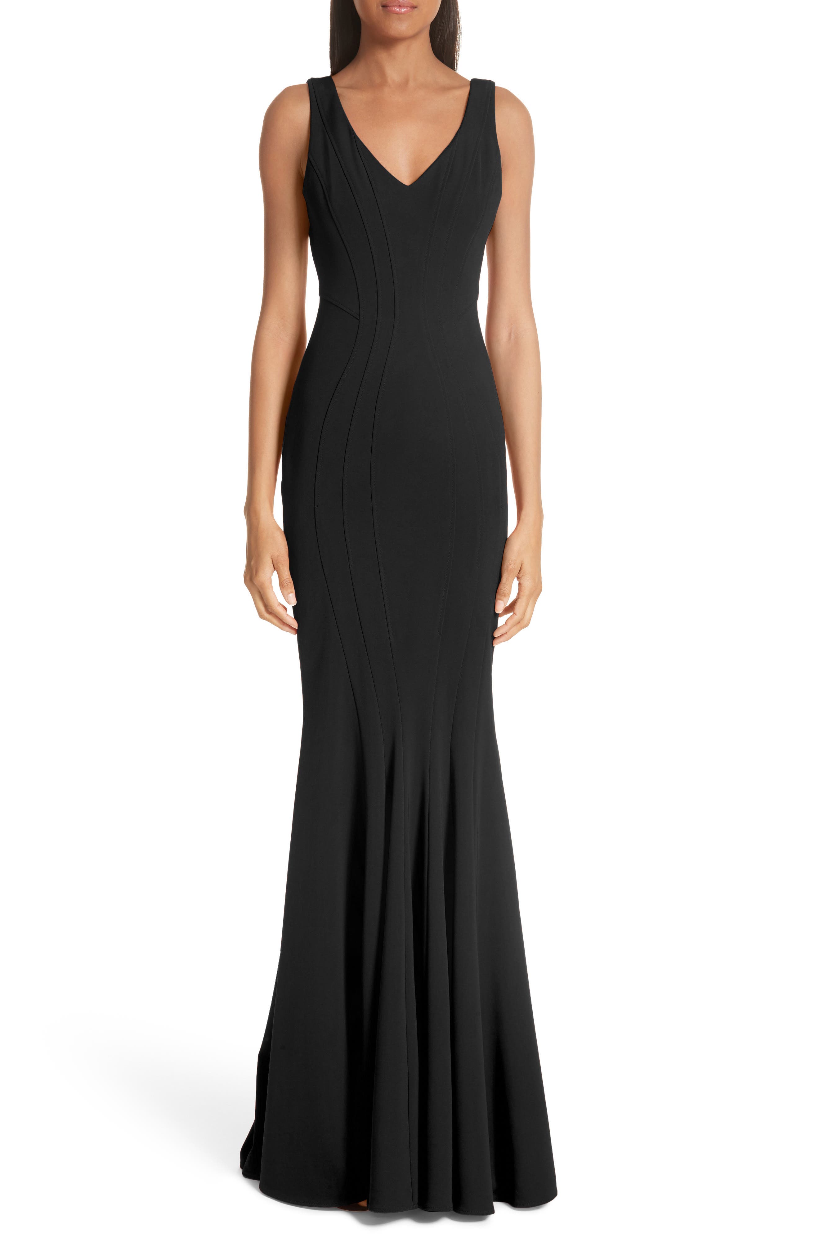 Zac Zac Posen Ronnie Mermaid Gown, Black