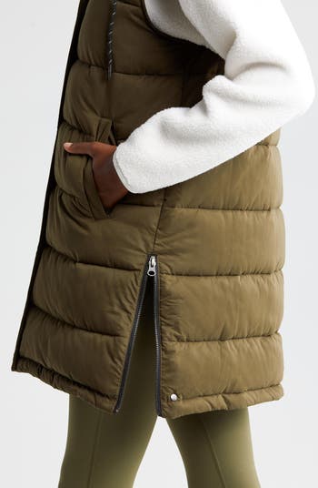 Zella long puffer sales vest