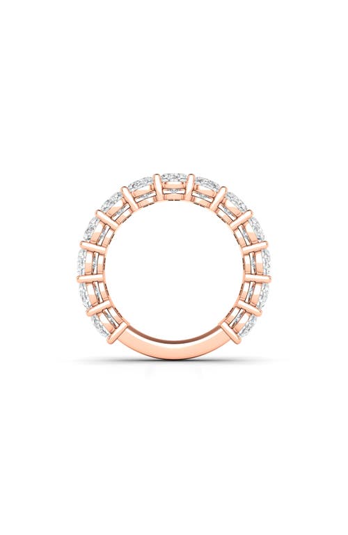 Shop Hautecarat 3/4 Oval Cut Lab Created Diamond Eternity Ring In Rose Gold