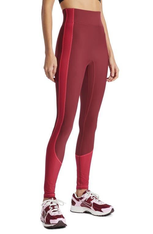 Bandier Center Stage Print Pro Leggings In Red