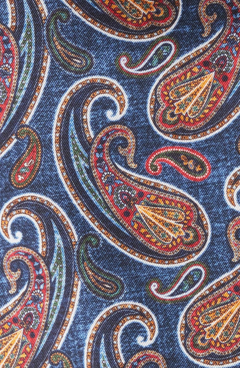 EDWARD ARMAH Paisley Silk Pocket Square Nordstrom