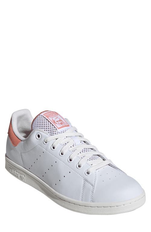 adidas Stan Smith Low Top Sneaker White/Core White/Wonder Clay at Nordstrom,