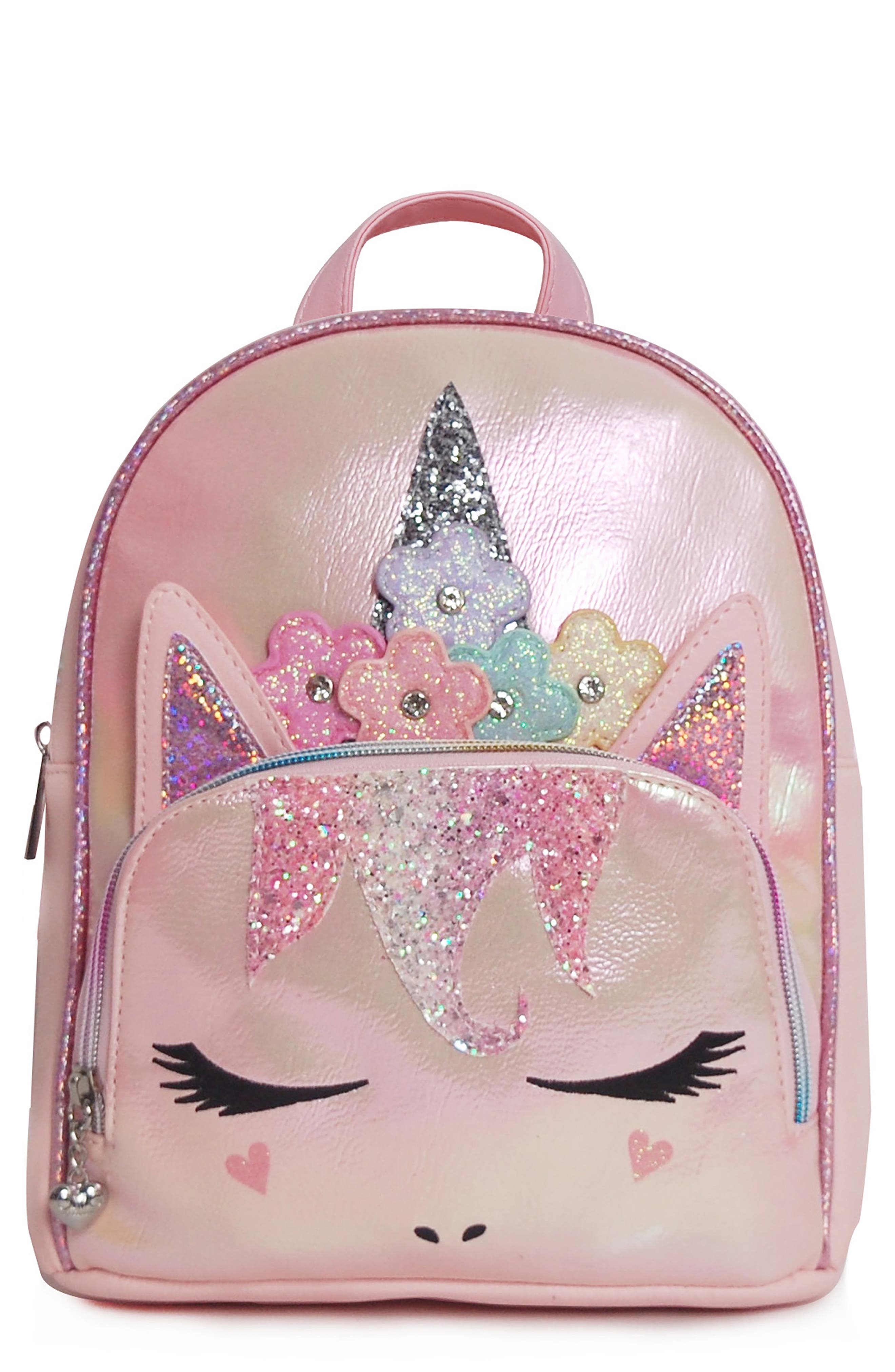 OMG Accessories Pink Mini Backpack Girls Unicorn Gwen Bag 