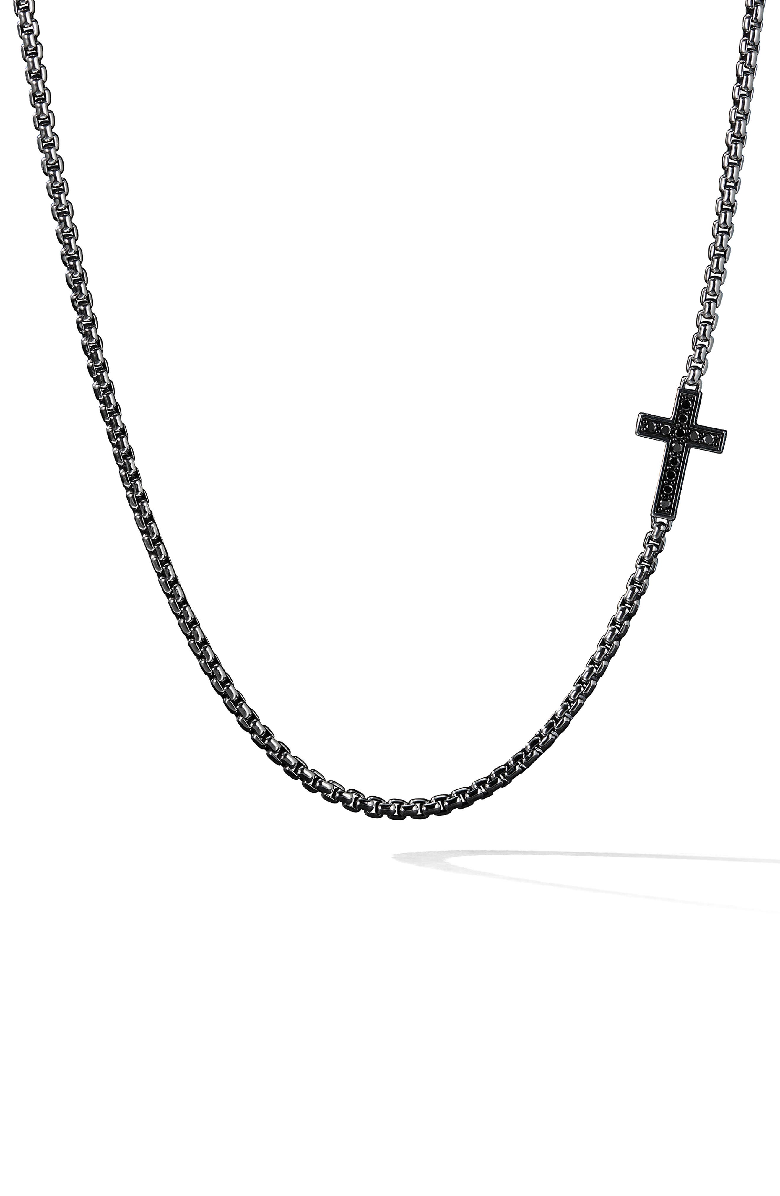 david yurman cross necklace with diamond