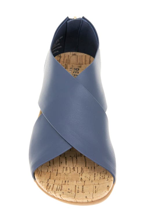 Reaction Kenneth Cole Selena Sandal In Navy Stretch