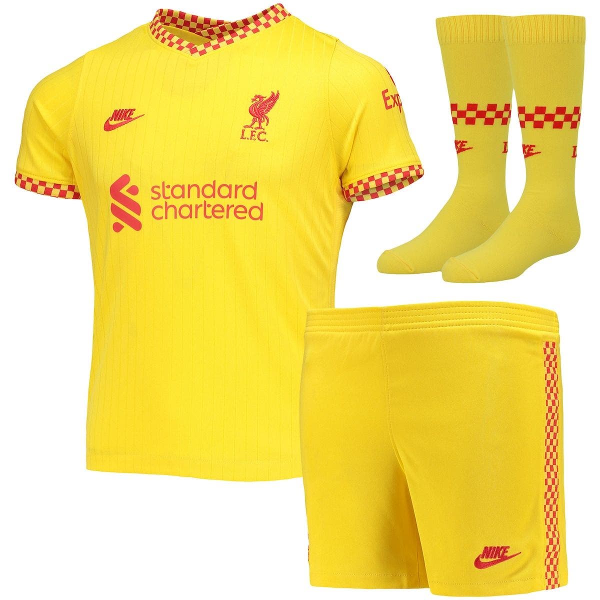 yellow liverpool shorts