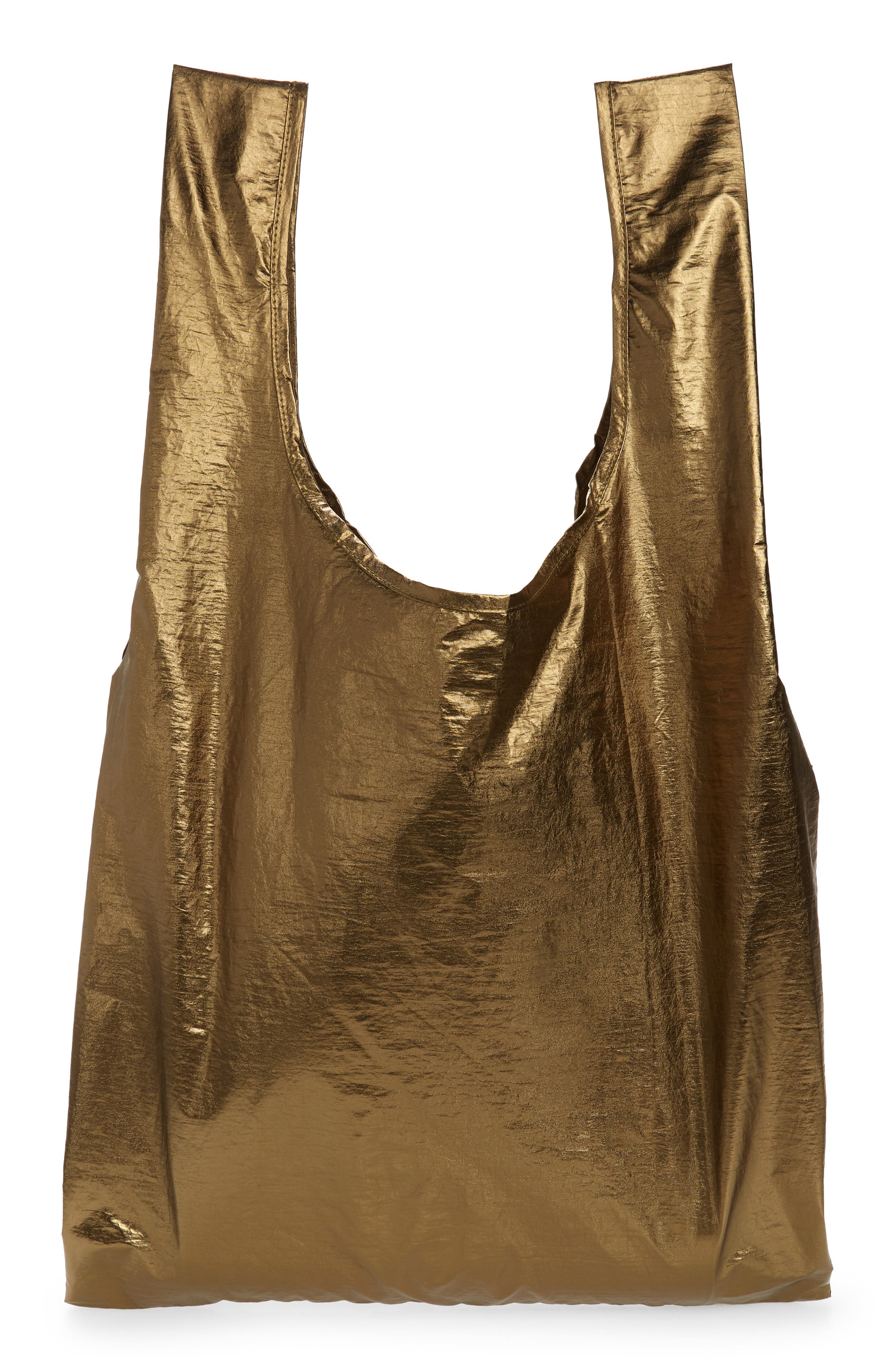 metallic tote