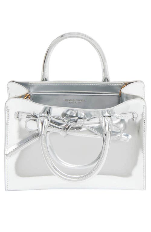MANSUR GAVRIEL MANSUR GAVRIEL MINI SUN METALLIC LEATHER TOTE 