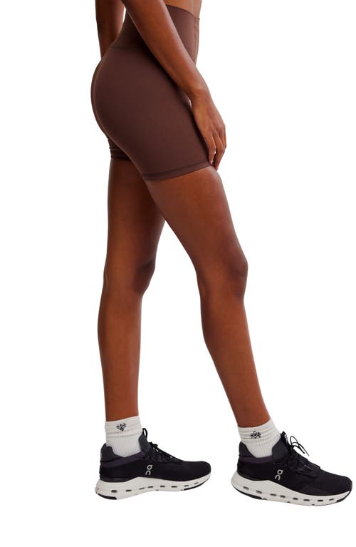 Shop Free People Fp Movement Never Better Bike Shorts In Cocoa