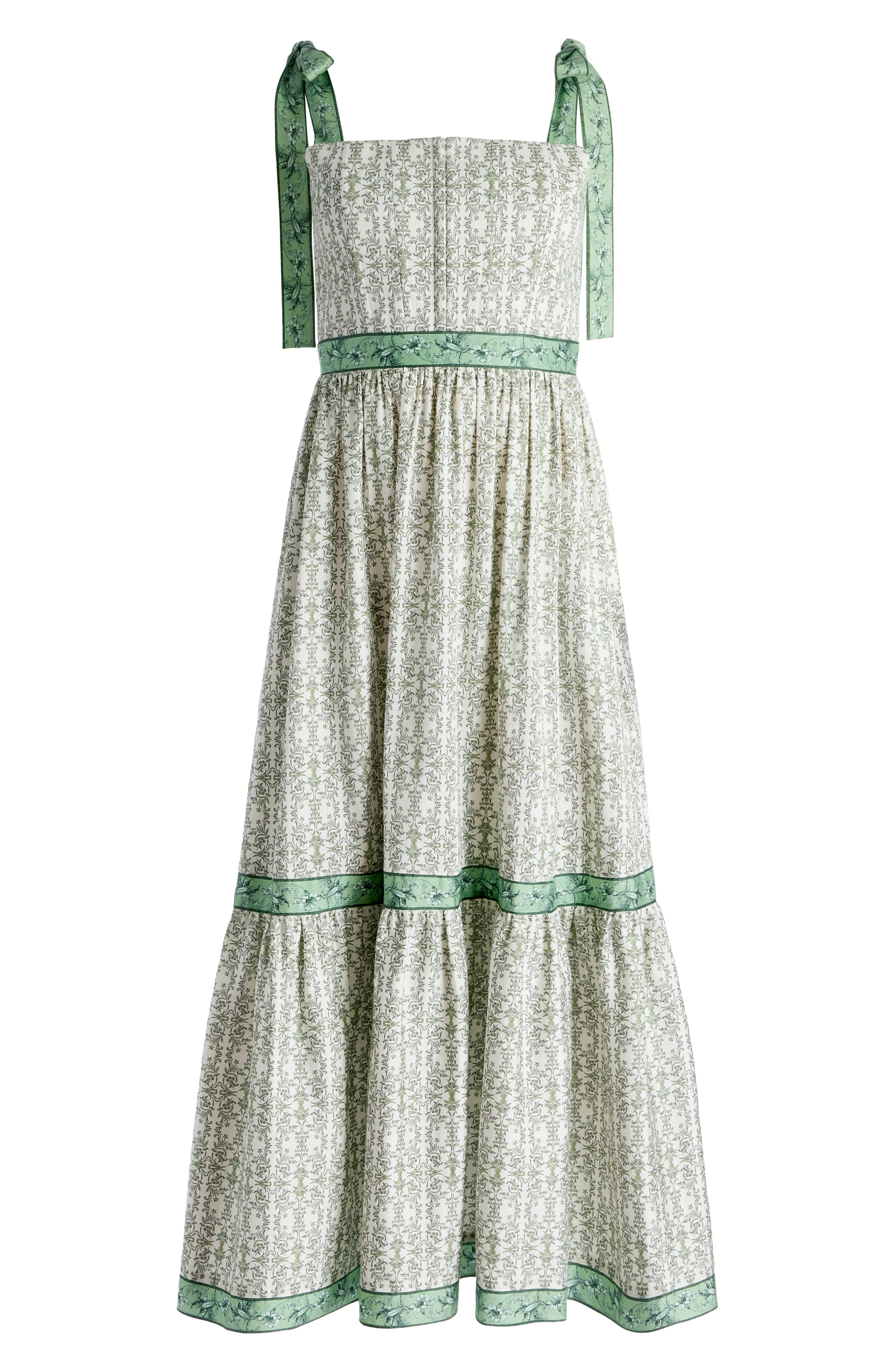 Alice + Olivia Breslin Corset Midi Dress in Republic Geo | Smart Closet