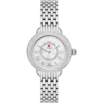 Michele Serein Mini Diamond Watch Head & Bracelet, 2m