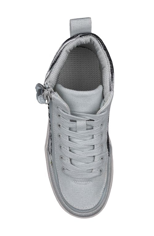 Billy Footwear Kids' Classic D|r High Top Sneaker In Silver Streak