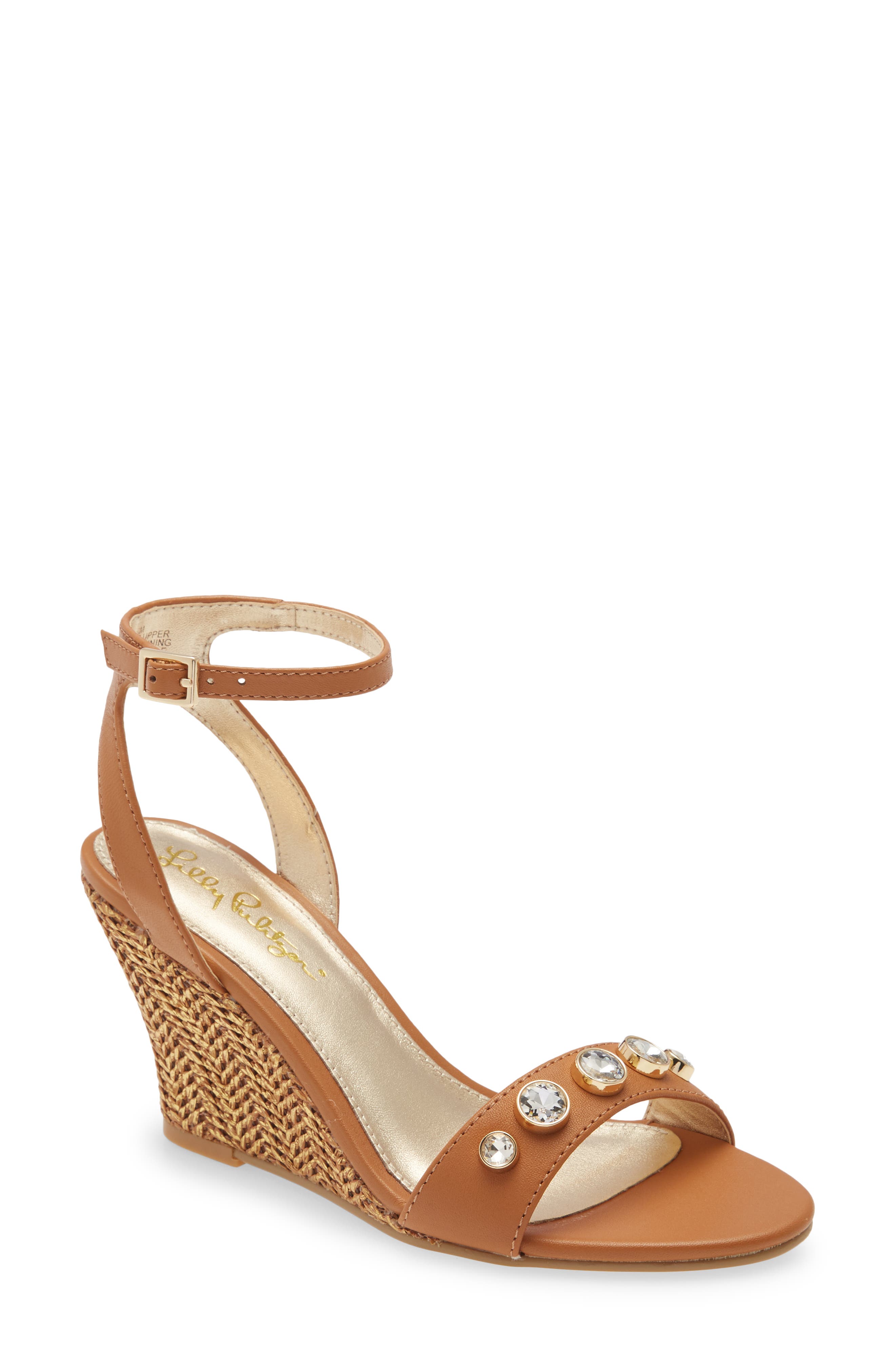 Natasha Ankle Strap Wedge Sandal 