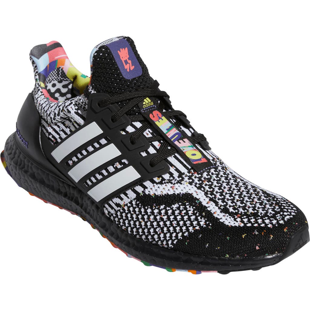 Adidas Originals Adidas X Kris Andrew Ultraboost 5.0 Dna Pride Running Shoe In Black/white/purple