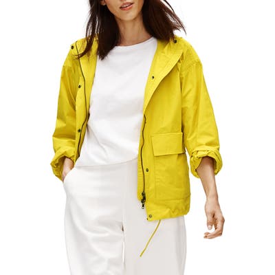 Eileen Fisher Hooded Coat, Yellow