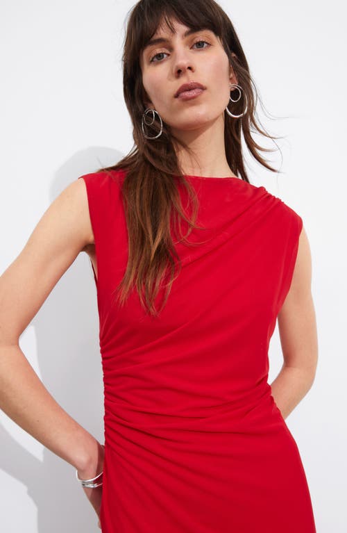 Shop & Other Stories Sleeveless Mesh Dress In Red Bright