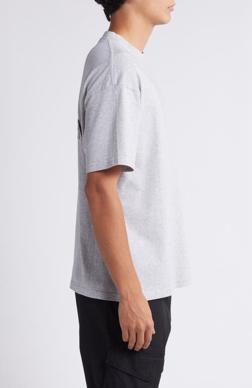 Represent Owners' Club Cotton Logo Graphic T-shirt In Ash Grey/black