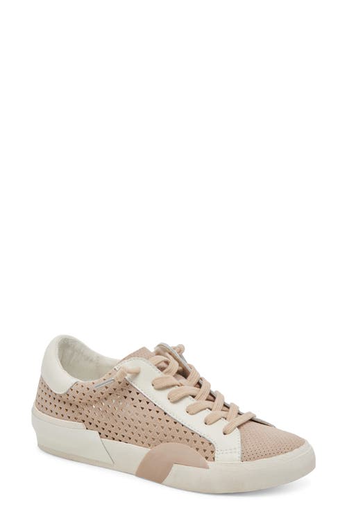 Shop Dolce Vita Zina Perforated 360 Slip-on Sneaker In Dune Multi Suede