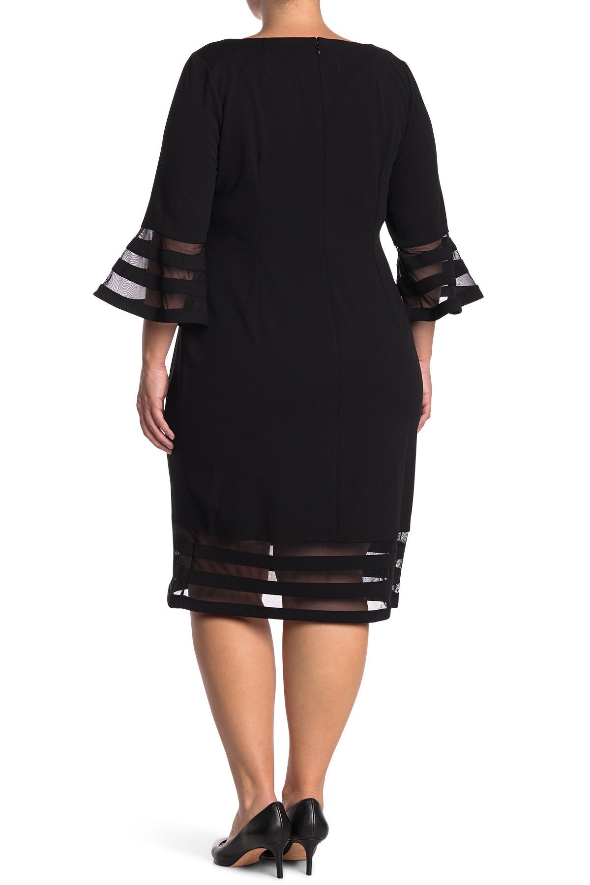 bell sleeve calvin klein dress