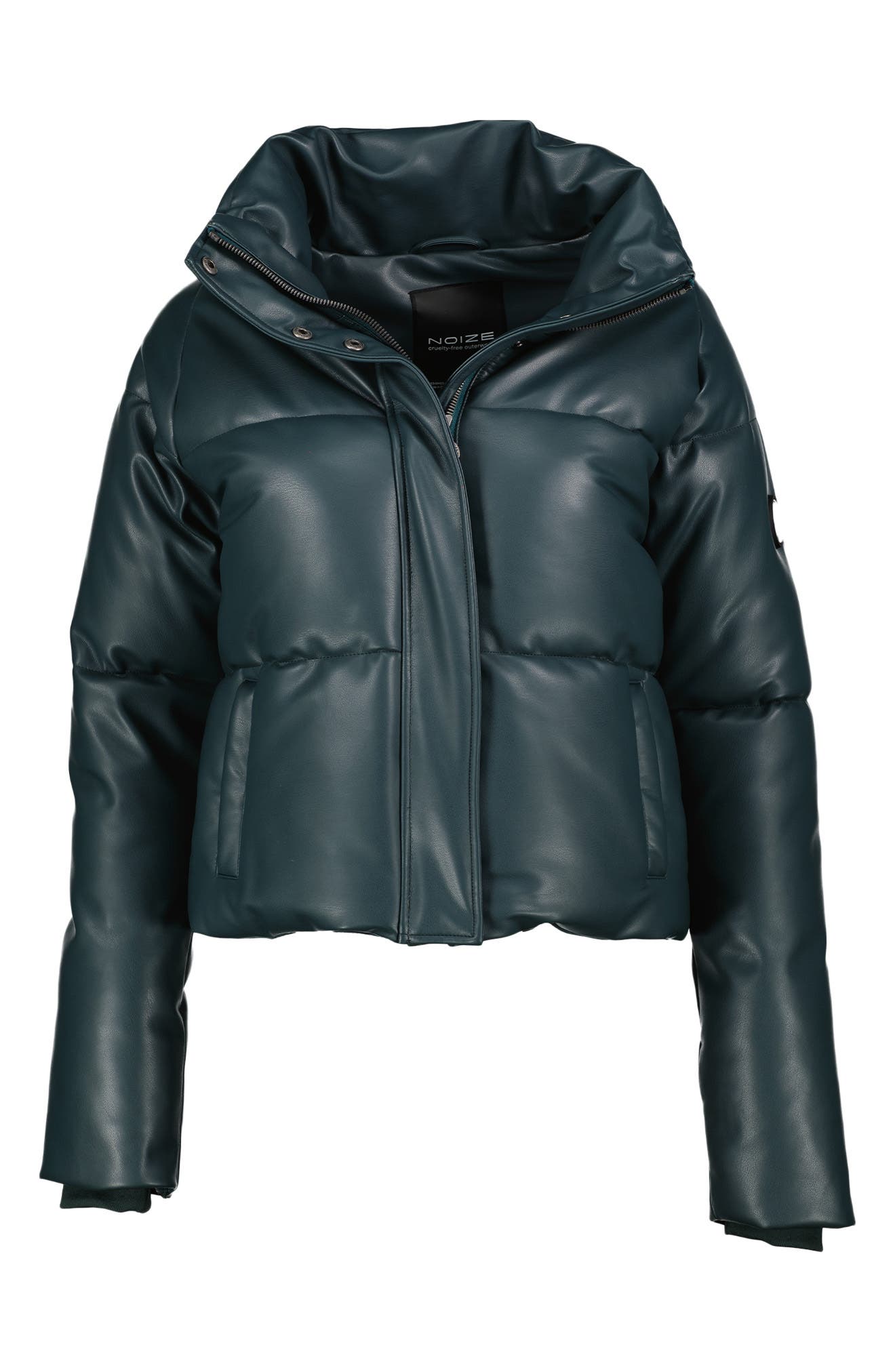 bcbg cropped puffer jacket