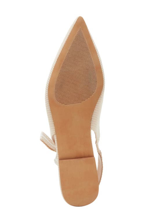 Shop Steve Madden Olsen Slingback Pointed Toe Flat In Taupe Suede