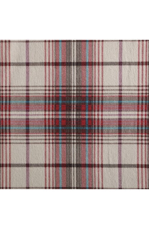Eddie Bauer Montlake Plaid Cotton Flannel Sheet Set In Red