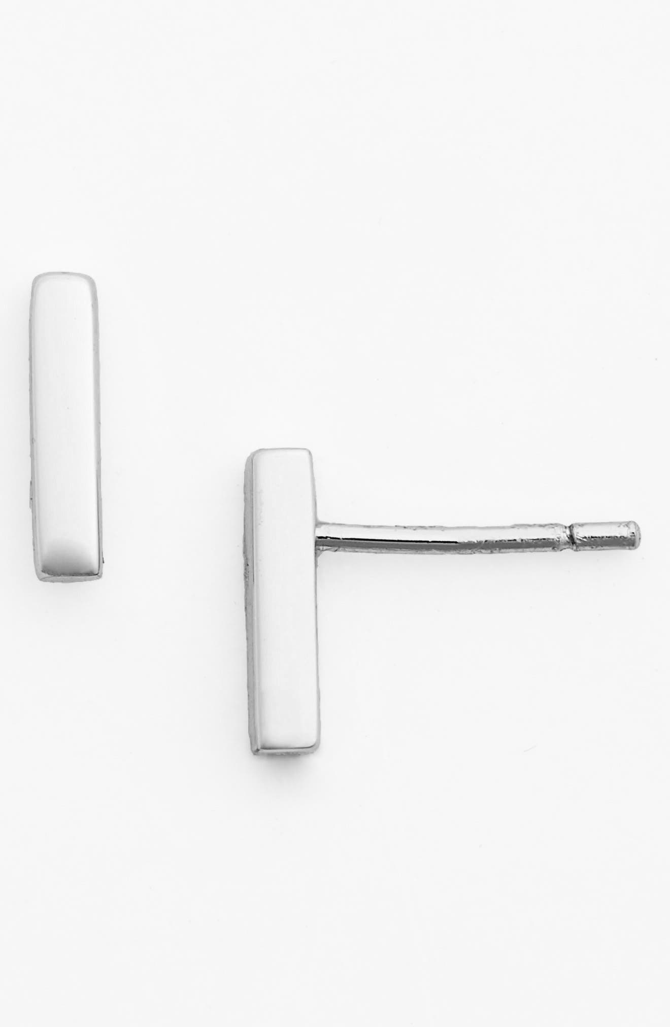 argento vivo bar stud earrings