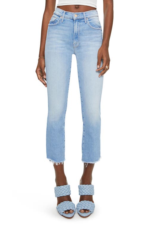 MOTHER The Insider High Waist Step Frayed Hem Crop Jeans at Nordstrom,