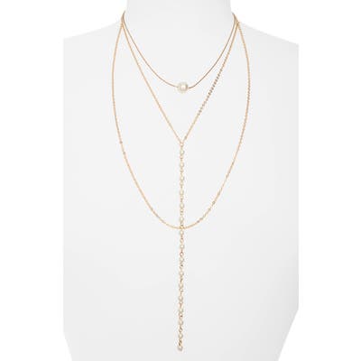 Panacea Natural Pearl Layered Y-Necklace