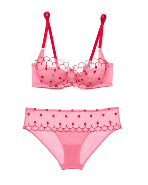 Adore Me Bettie Contour Balconette Bra In Medium Pink
