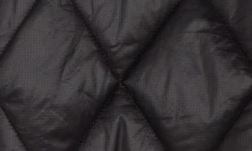 Lucky Brand Faux Shearling Lined Hooded Utility Coat In Black