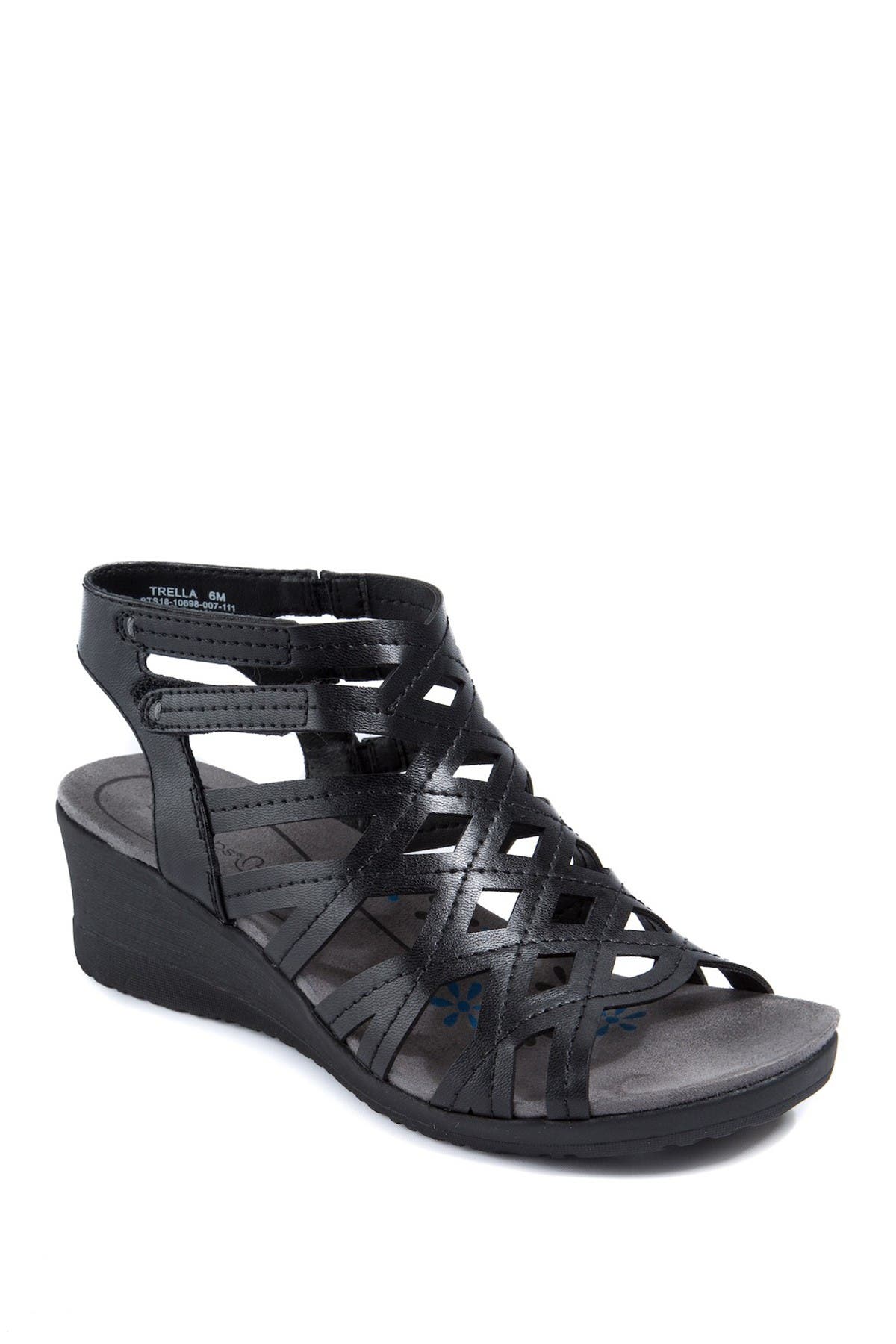 grey wedges closed toe