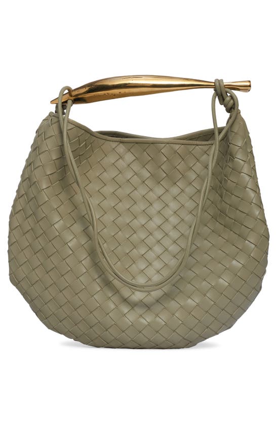 BOTTEGA VENETA BOTTEGA VENETA SARDINE INTRECCIATO LEATHER TOP HANDLE BAG