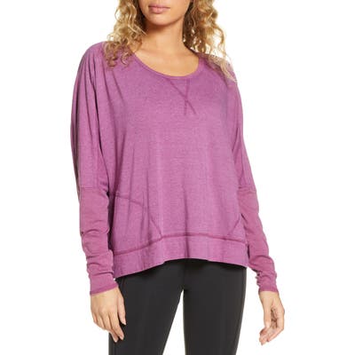 Free People Fp Movement First Choice Long Sleeve Tee, Purple