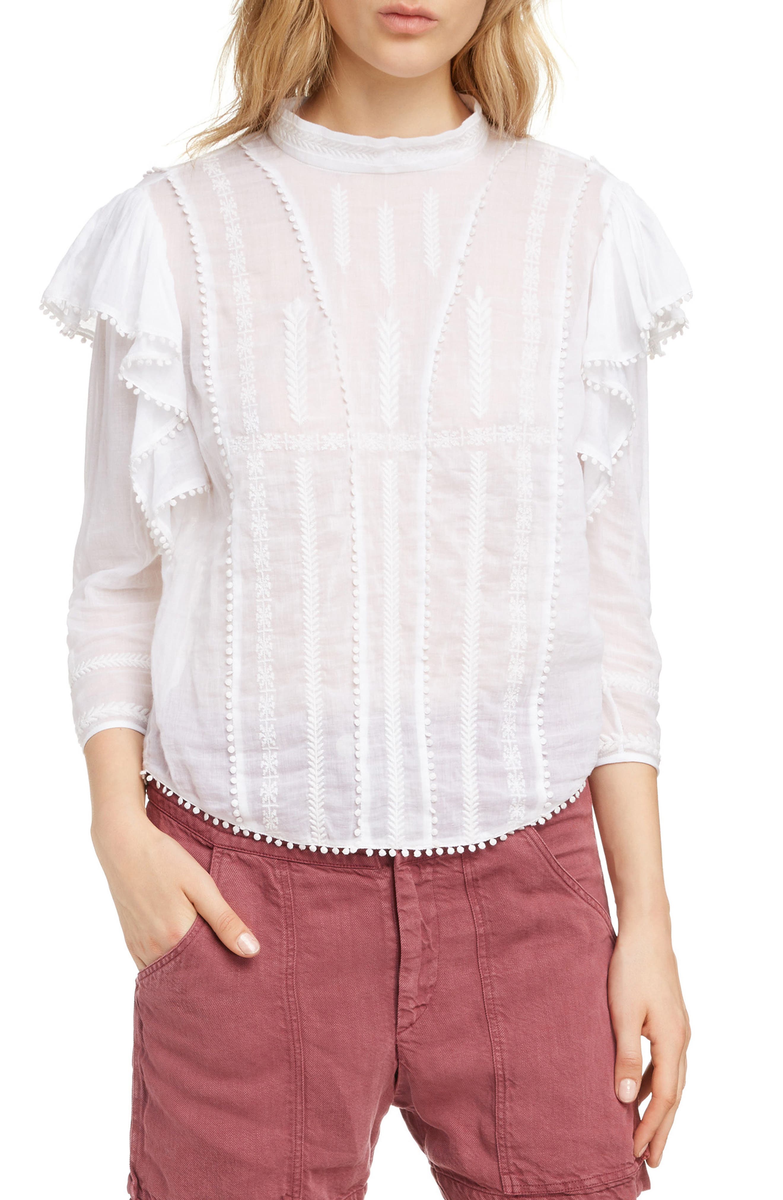 isabel marant ruffle blouse