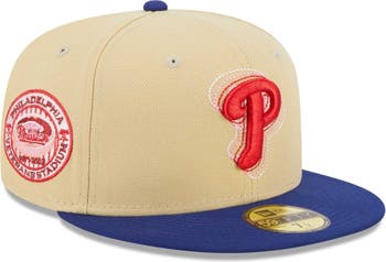 New Era Men's New Era Cream/Royal Philadelphia Phillies Illusion 59FIFTY  Fitted Hat