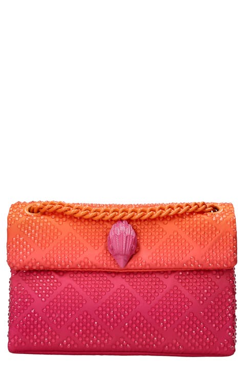 Estelle | Luxury Fuschia Pink Mini Bag | Rhinestone Embellished Handle