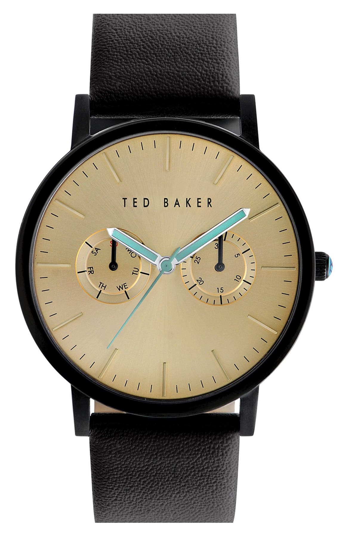 Ted Baker London Multifunction Leather Strap Watch, 40mm | Nordstrom
