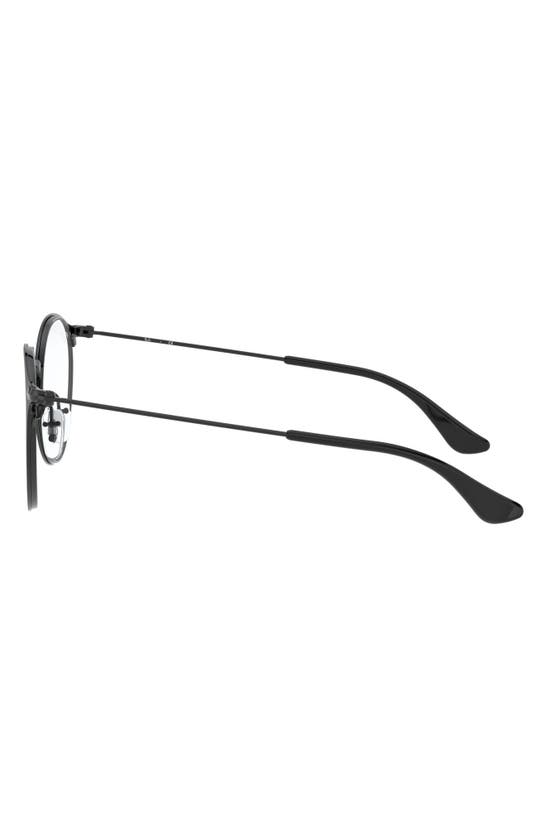 Ray Ban Ray-ban Kids' 48mm Round Optical Glasses In Black
